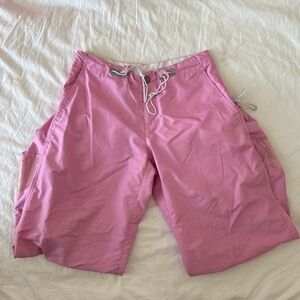 Vintage Bug Girl Y2k Rave bubblegum pink pants